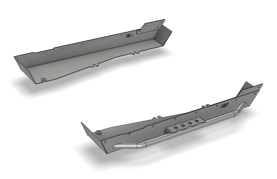 15 Inch Stretch Rockers w/Tube Step for Jeep YJ Motobilt