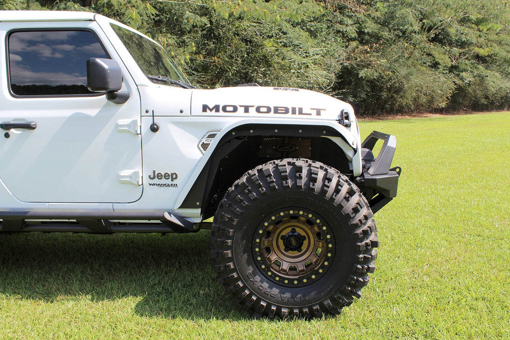 Front Highline Fenders for 2018-Present Jeep JL/JLU/JT Motobilt