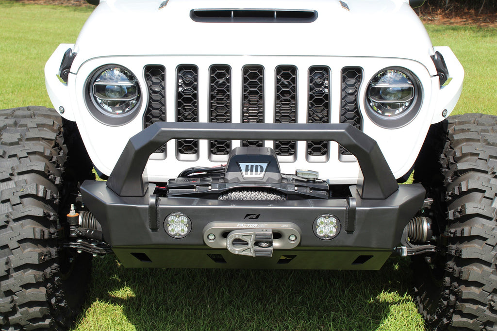 Bolt-On Fabricated Bull Bar for Crusher Bumpers Jeep JK/JL/JT Motobilt