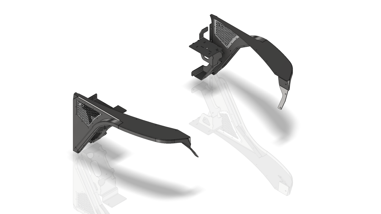 Highline Front Fenders 2 Inch Flare for Jeep YJ Motobilt