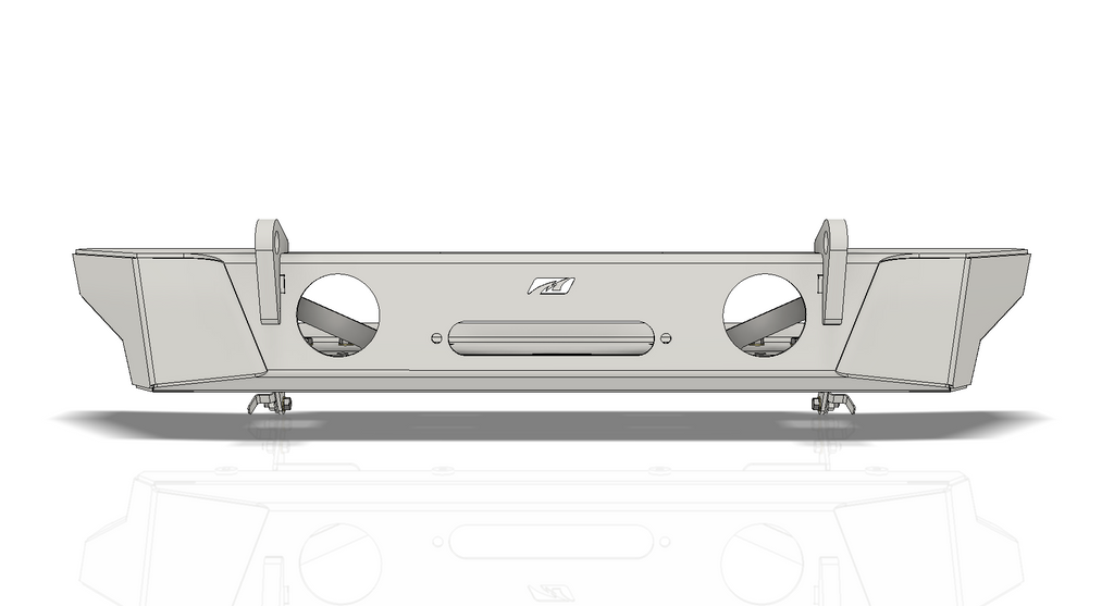 Crusher Series HD Front Bumper for Jeep JK/JKU Motobilt