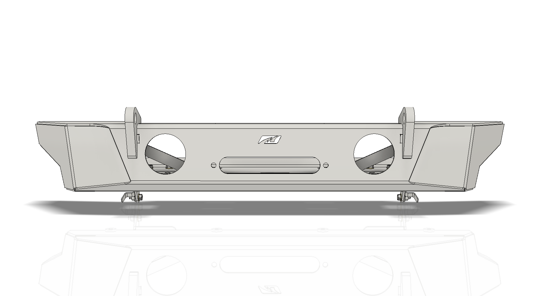 Crusher Series HD Front Bumper for Jeep JK/JKU Motobilt