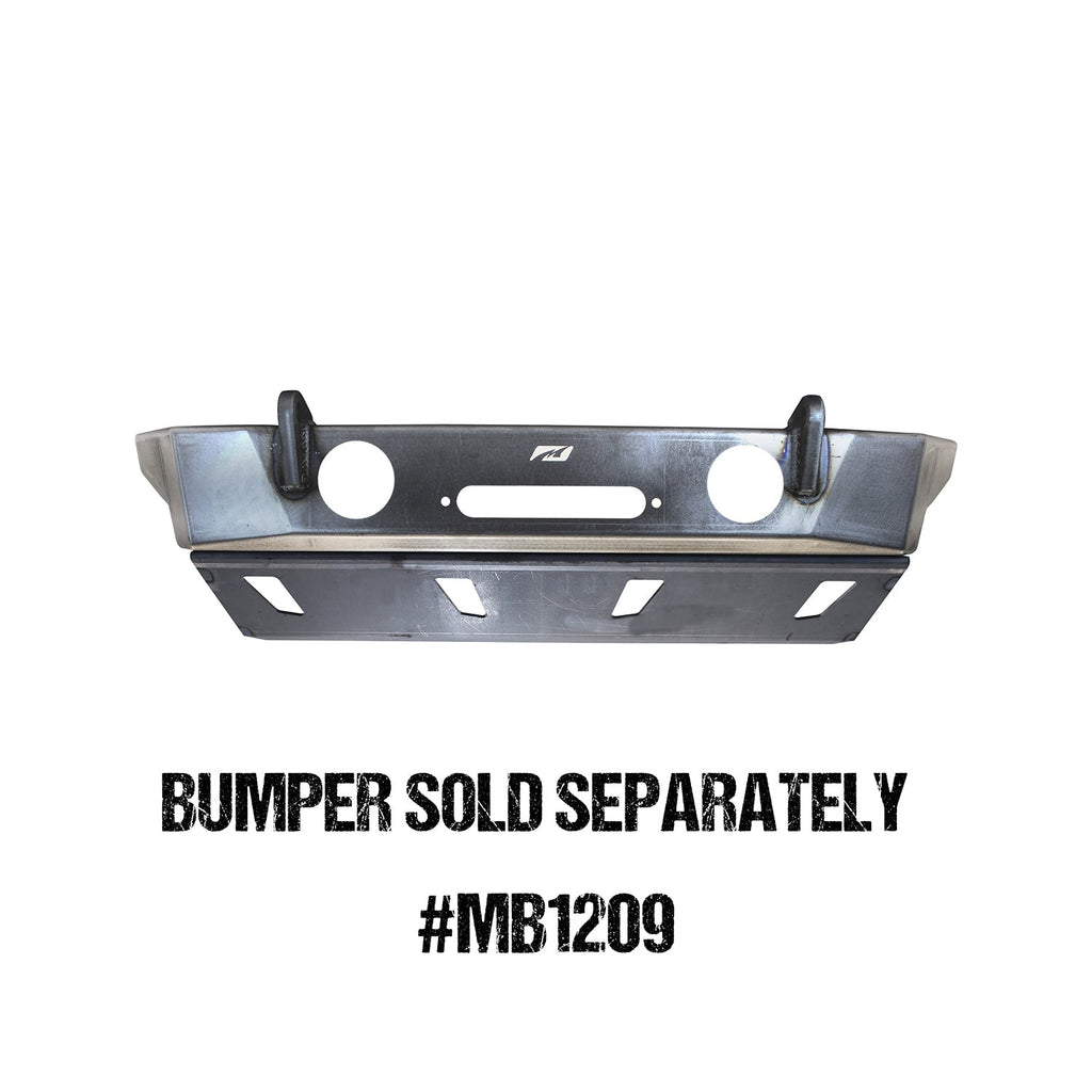 Skid Plate for Crusher HD Front Bumper for Jeep JK/JKU Motobilt