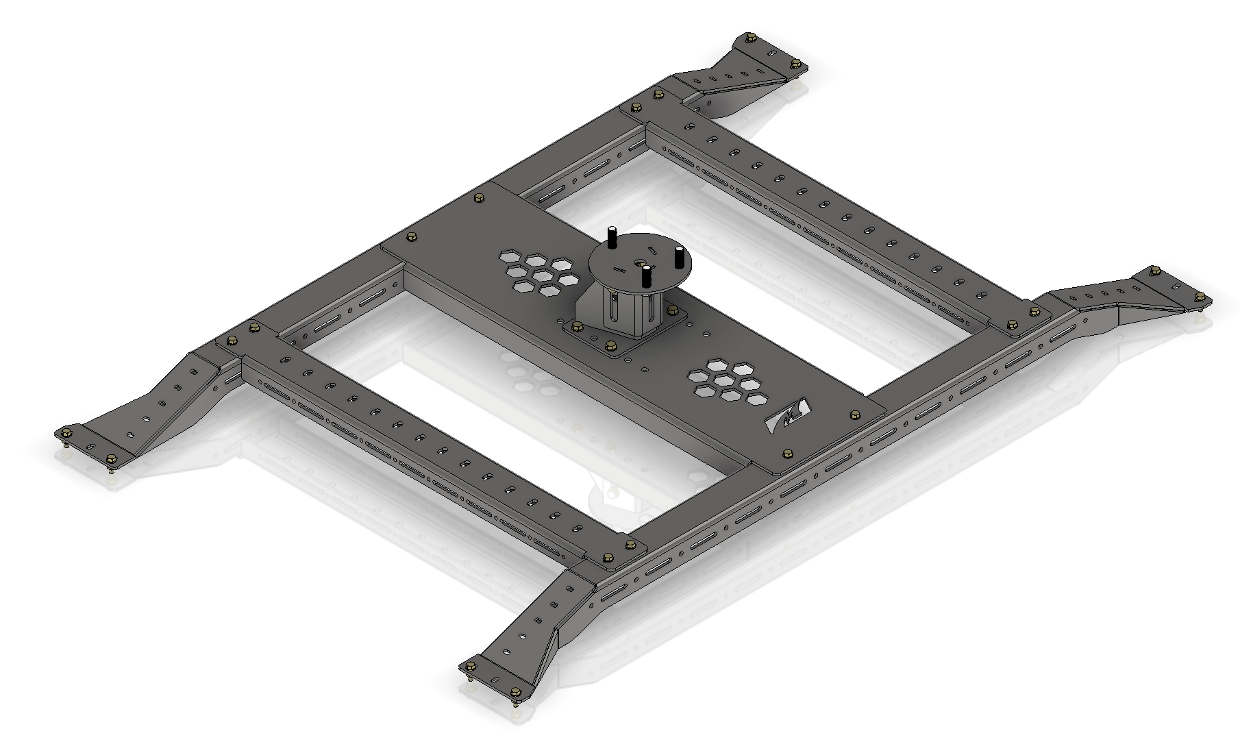 Motobed 5-Lug Tire Carrier Rack for Jeep JT Gladiator Replacement Bed Motobilt