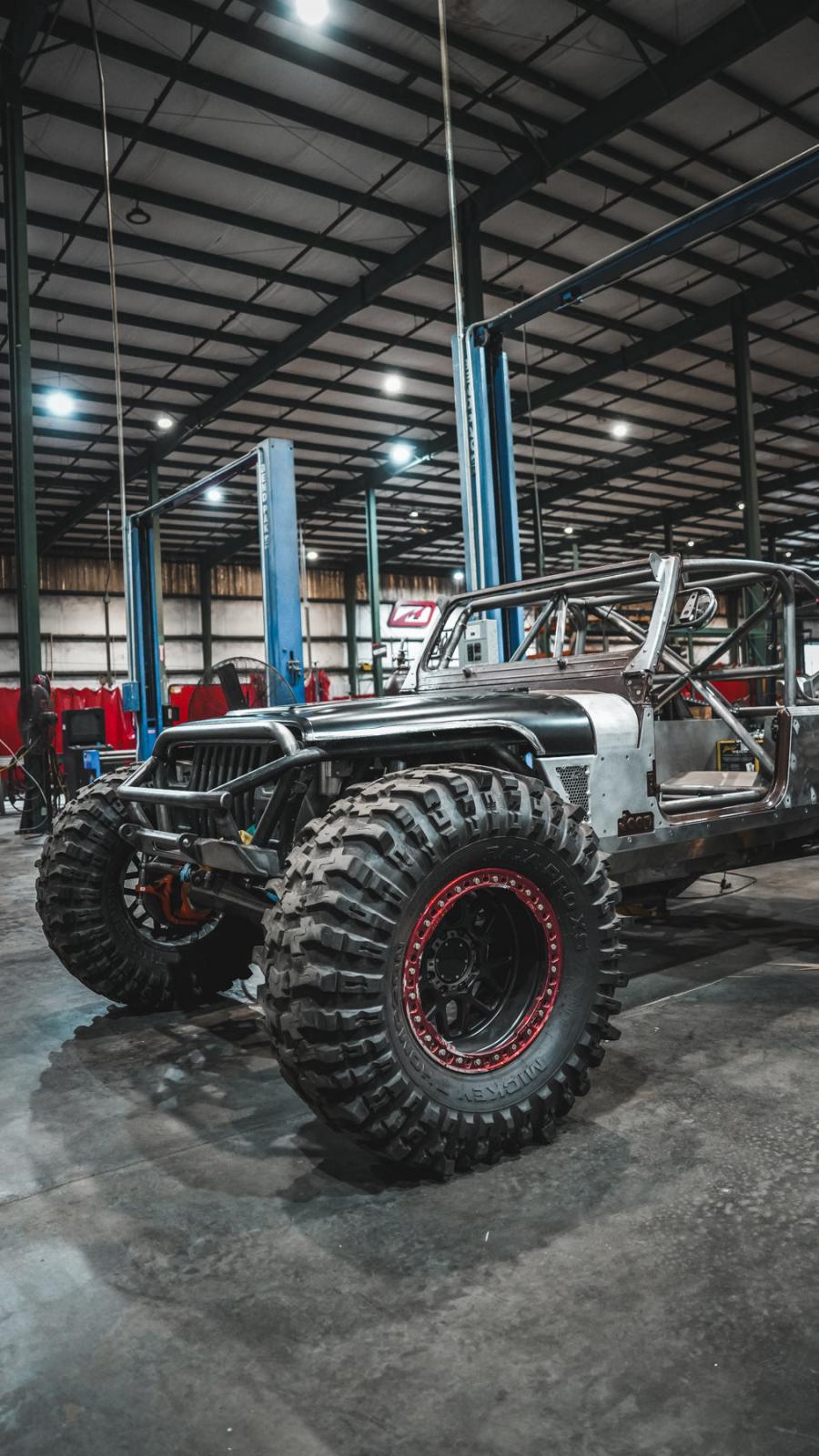 Aluminum Cowl and Mini Fender Armor for 1986-1995 Jeep Wrangler YJ