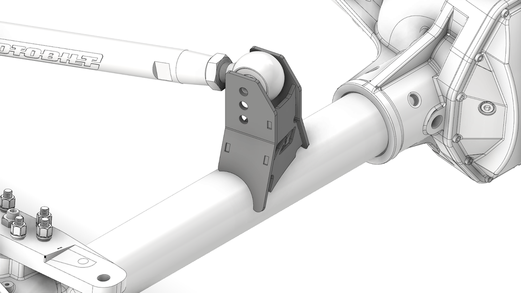 Adjustable Front Upper Link Bracket 15 Degree Angle Motobilt