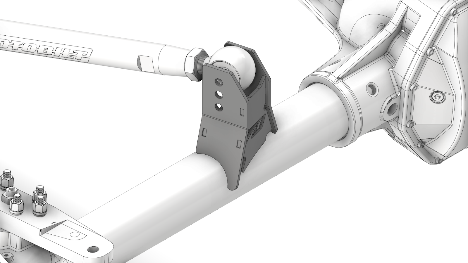 Adjustable Front Upper Link Bracket 15 Degree Angle Motobilt
