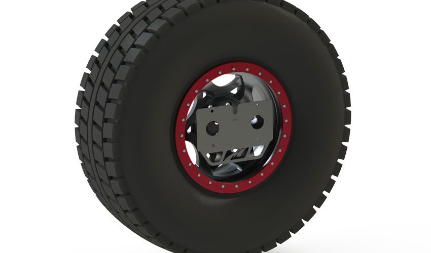 Spare Tire Tag Relocation Mount Motobilt
