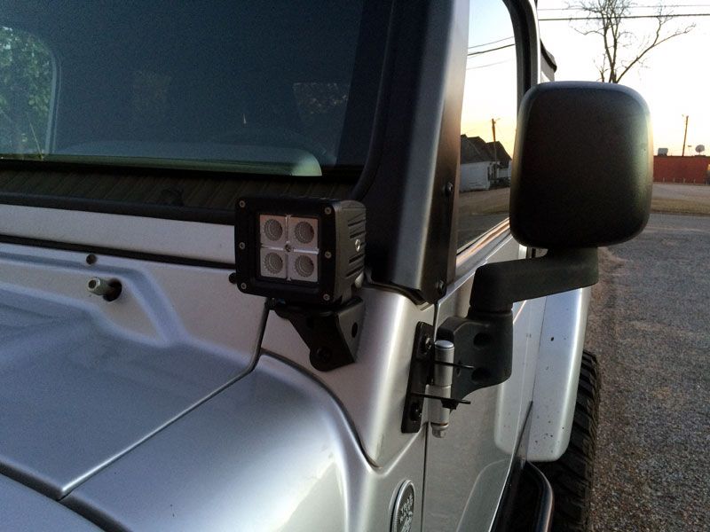 A-Pillar LED Light Mounts for Jeep TJ/LJ Motobilt
