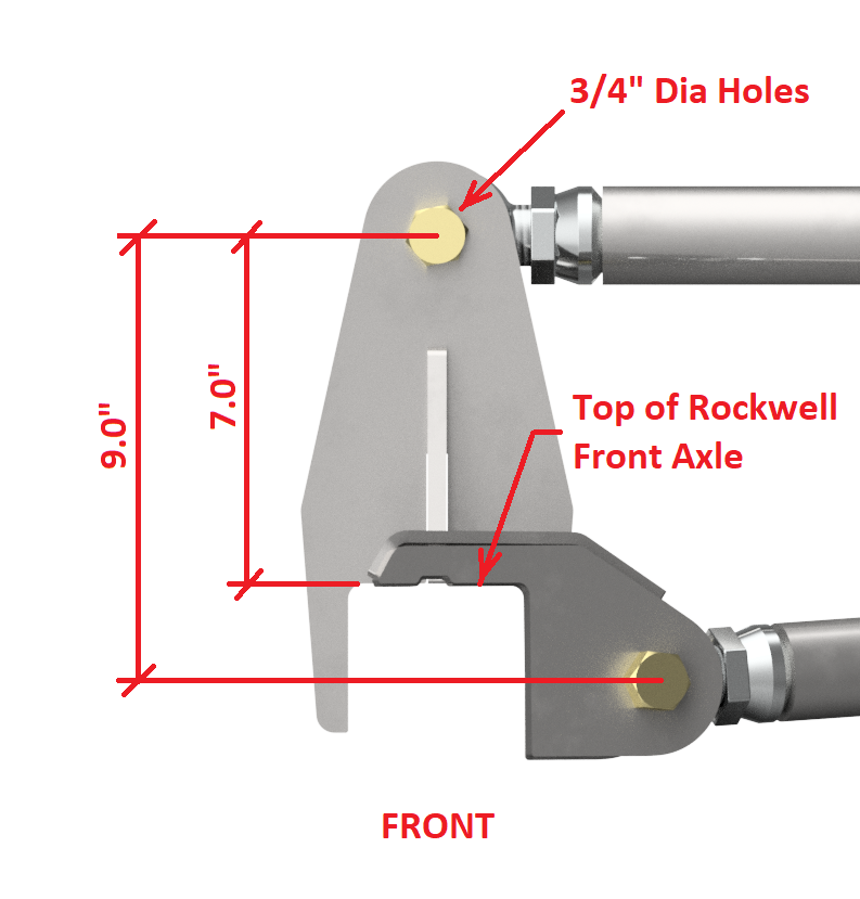 MB2125 Rockwell Link Plates, Front Upper