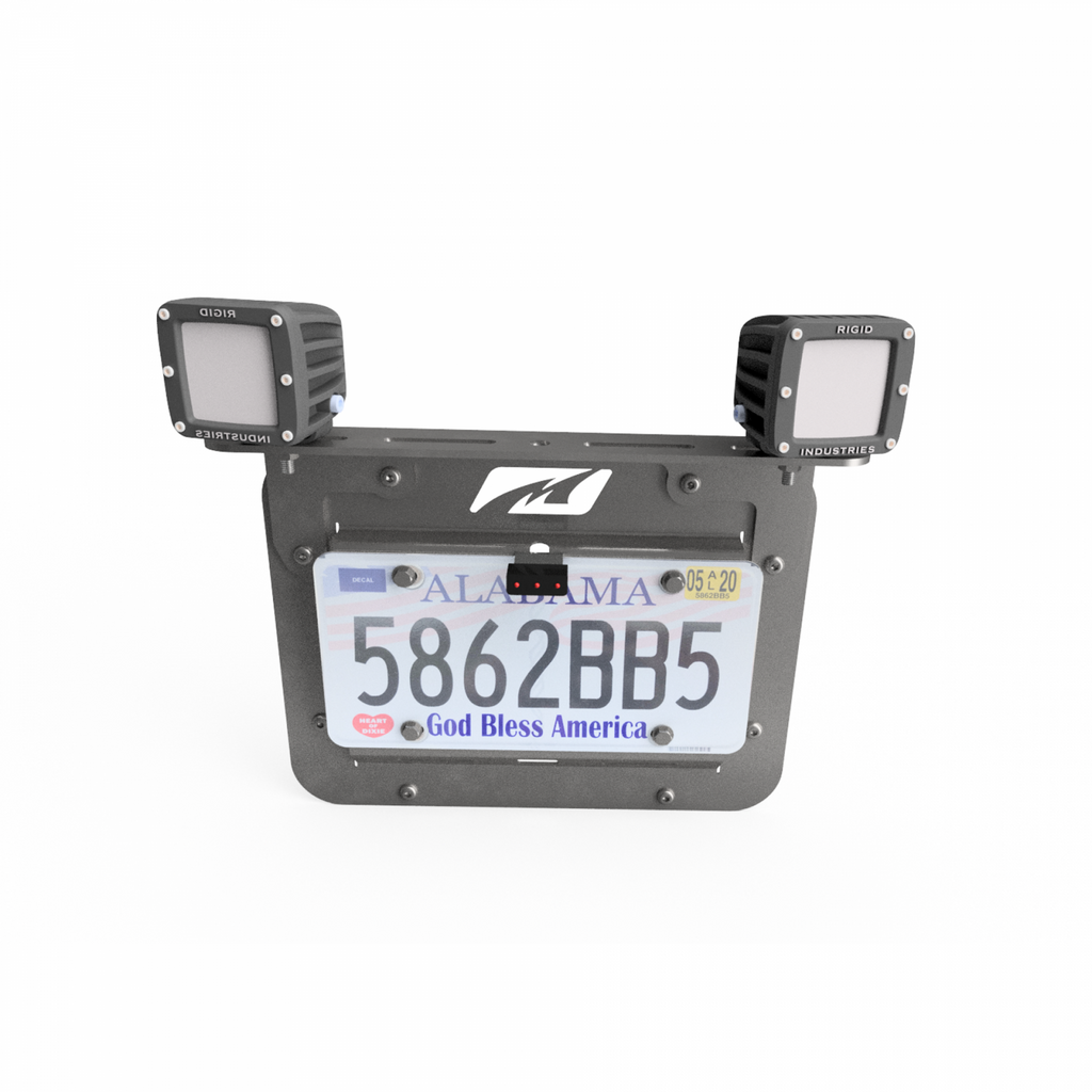 MB2130 Light Mount for JK Tag Mount MB1044 Raw Steel