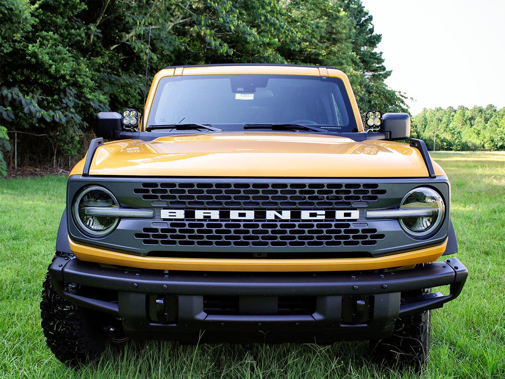 A-Pillar LED Light Mount For 2021 Ford Bronco Bare Steel Motobilt