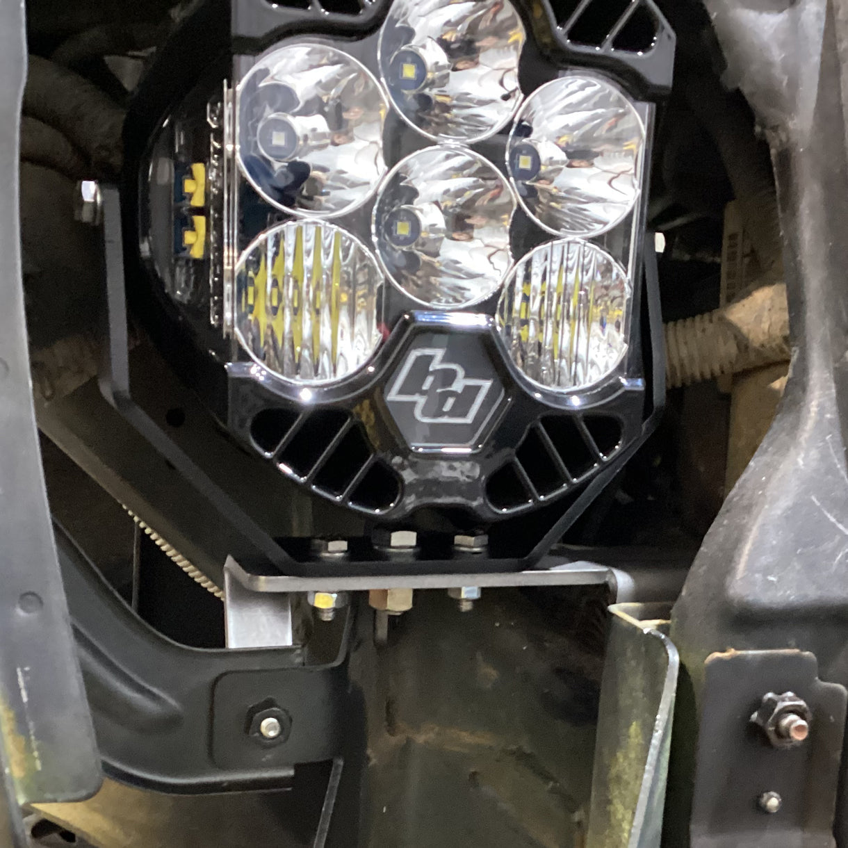 Headlight Bracket Kit for Baja Designs LP6 for Jeep JK Motobilt