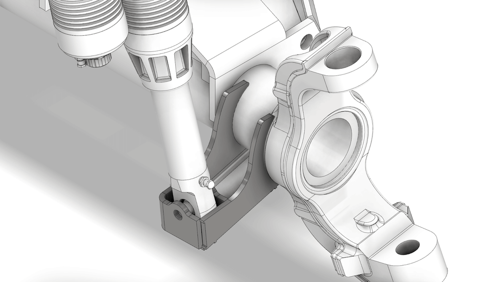 Dana 60 Coilover Strut Drop Bracket Motobilt