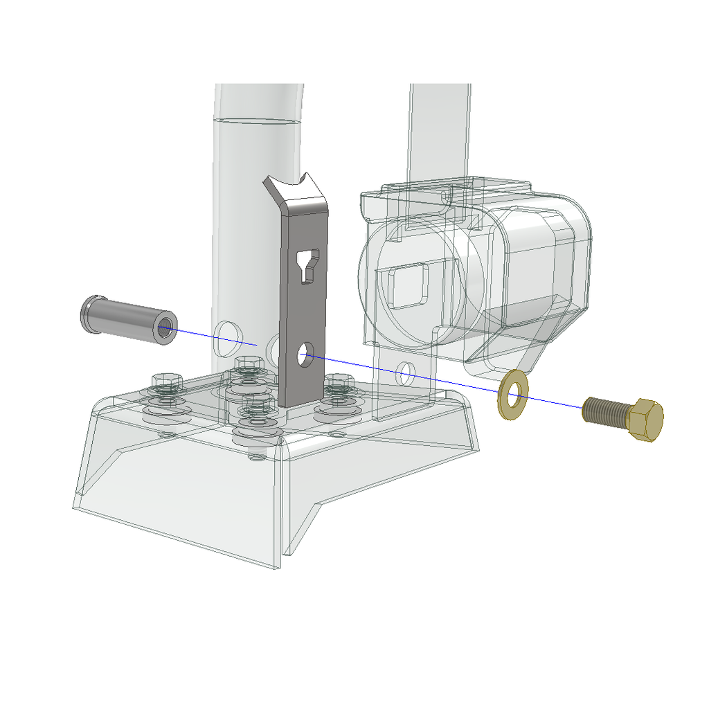 Rear Seat Belt Mount Kit JKU Cage For Jeep JKU Motobilt