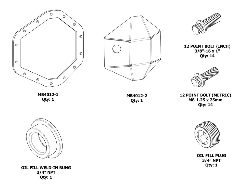 DIY 14 Bolt DIFF Cover Motobilt