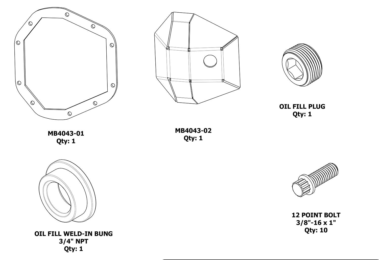 DIY Dana 60 Super Duty DIFF Cover Motobilt