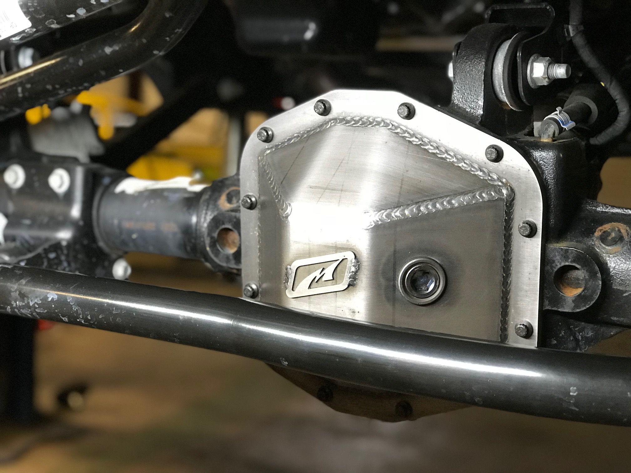 Jeep JL Differential Cover Front 2018 Wrangler JL Rubicon Dana 44 Bare Steel Motobilt