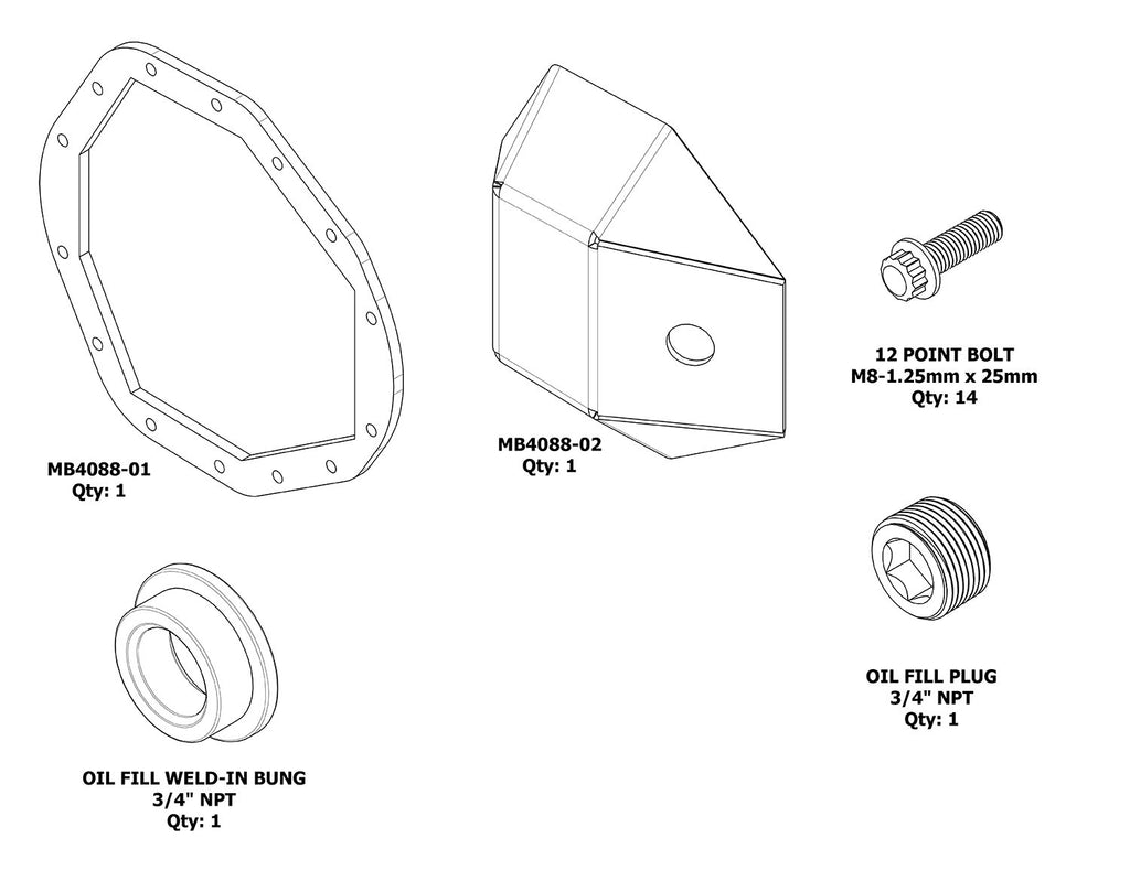 DIY AAM 10.5 DIFF Cover Motobilt