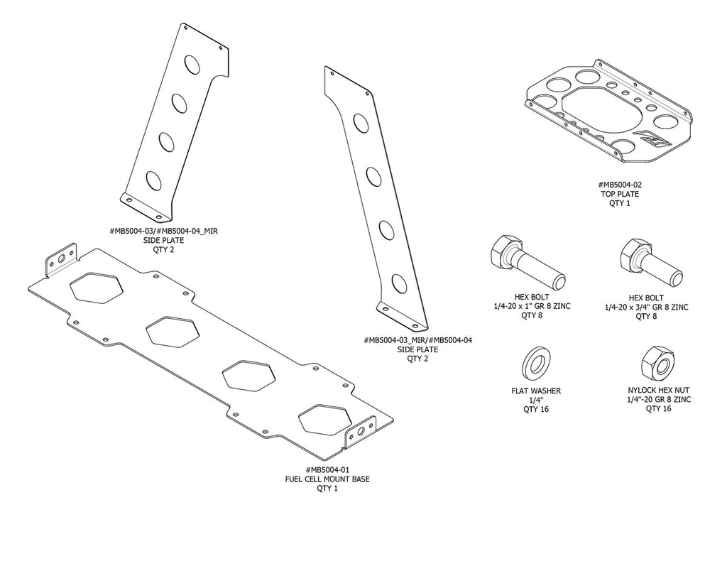 Fuel Cell Mount Motobilt