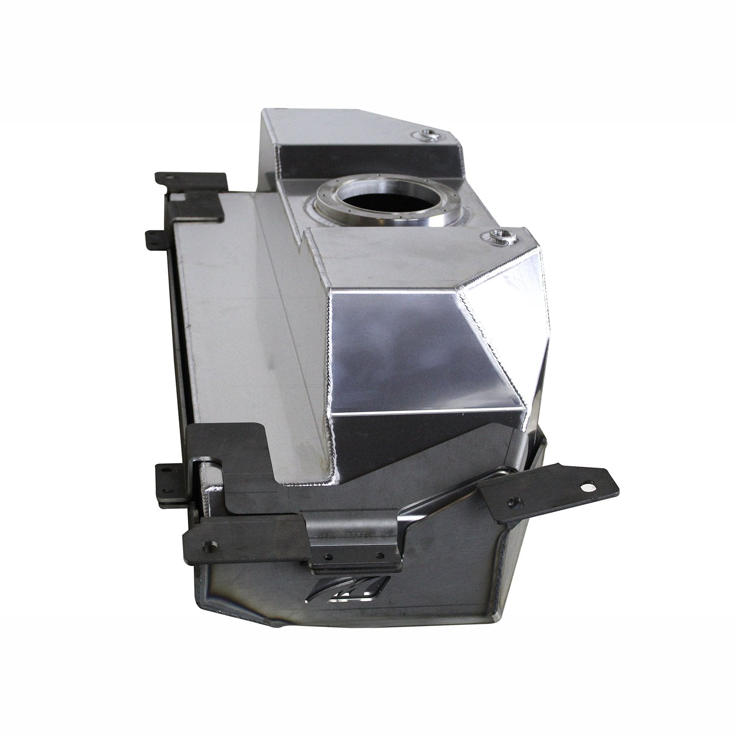 Rear Mounted Fuel Tank Kit For 07-18 Jeep JK/JKU Includes Bare Steel Skid Plate Motobilt