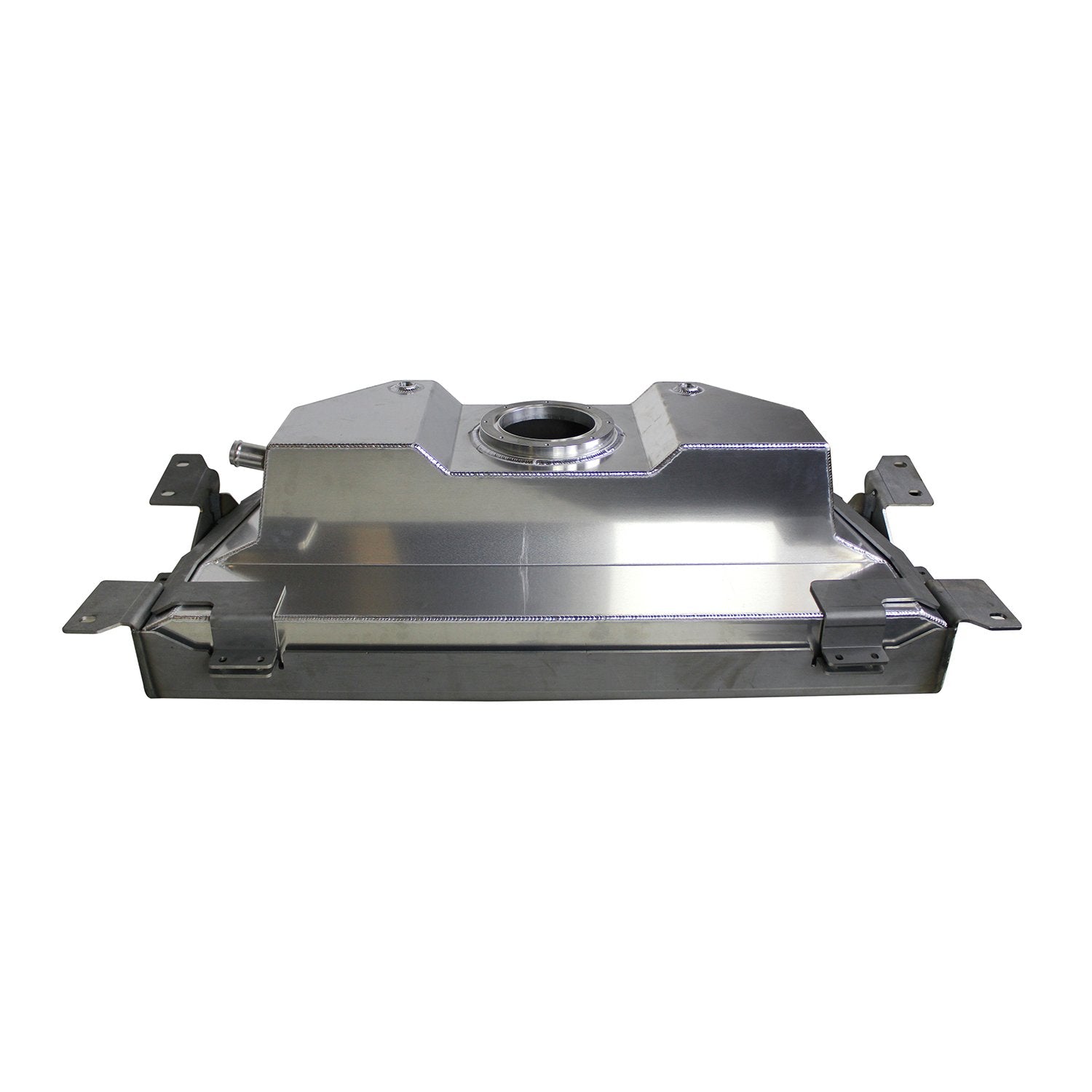 Rear Mounted Fuel Tank Kit For 07-18 Jeep JK/JKU Includes Bare Steel Skid Plate Motobilt