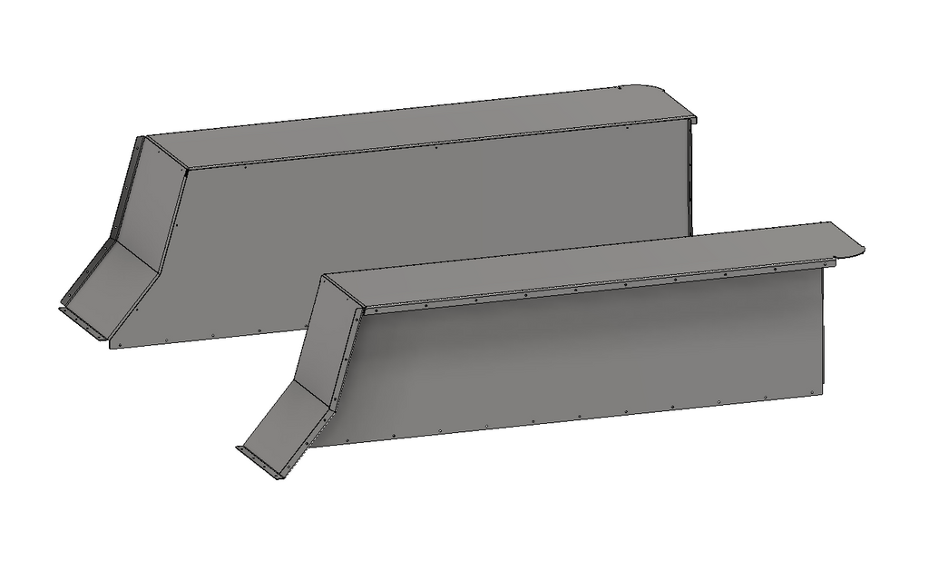 15 Inch Stretch Highline Rear Inner Fender Replacement Kit for 1987-1996 Jeep YJ Motobilt