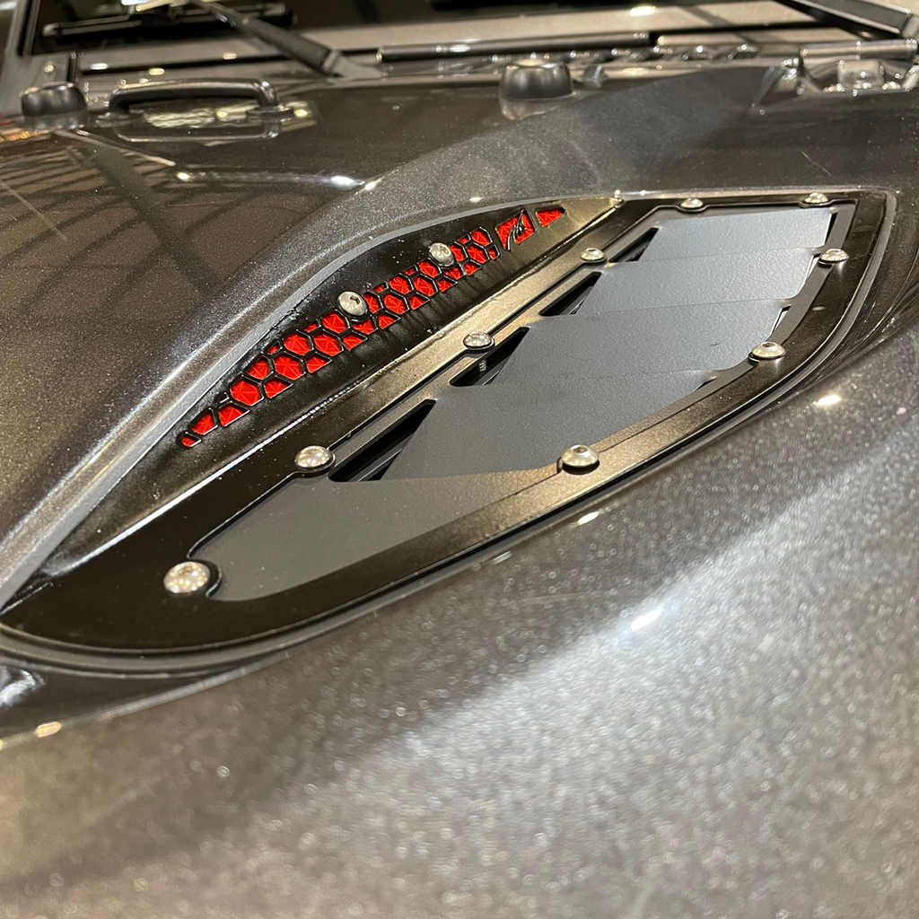 Hood Vent Kit for 10th Anniversary Jeep JK Rubicon Motobilt