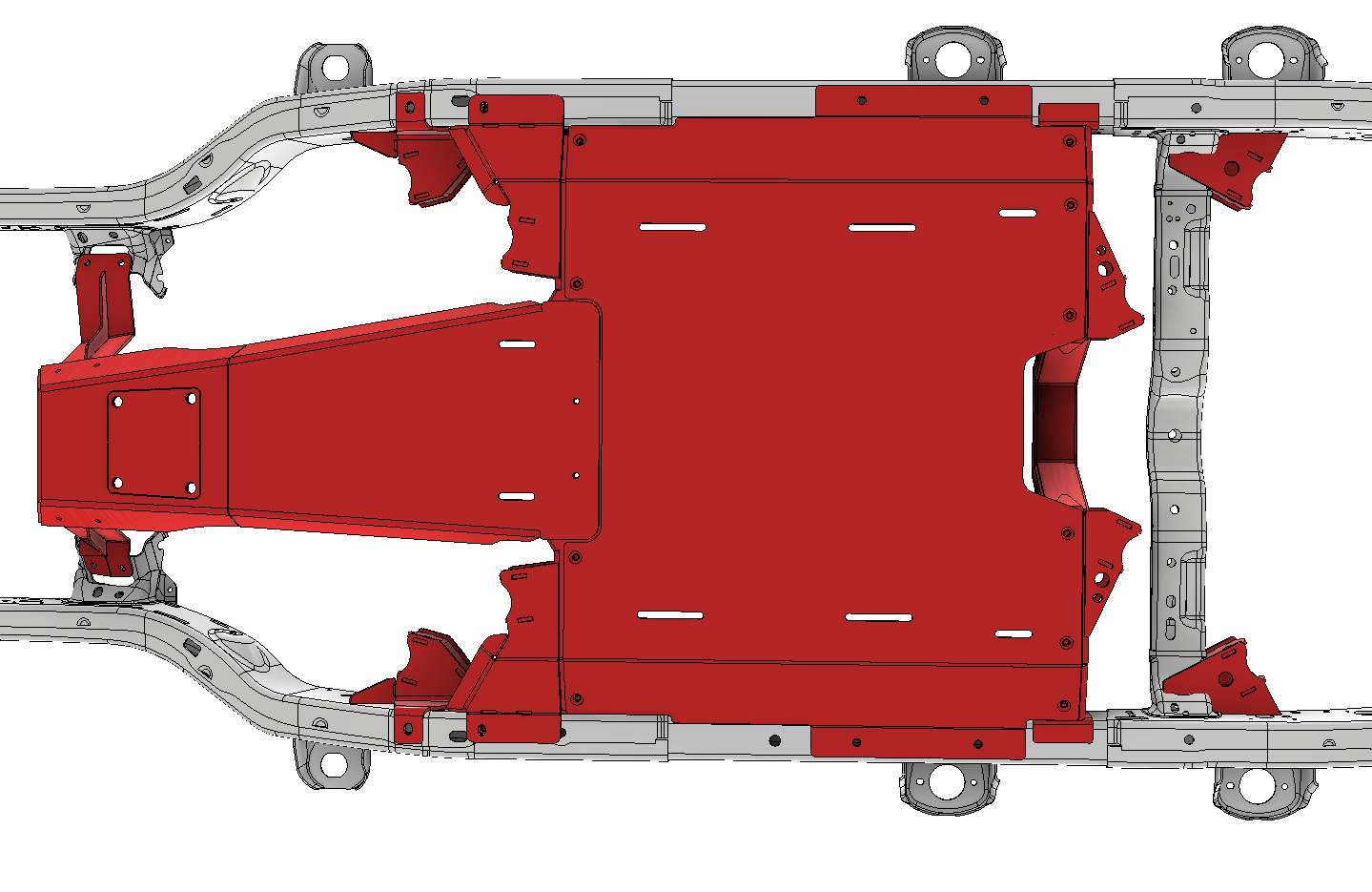 4 Link Suspension Bracket and Skid Kit for 2018-Present Jeep JLU Motobilt