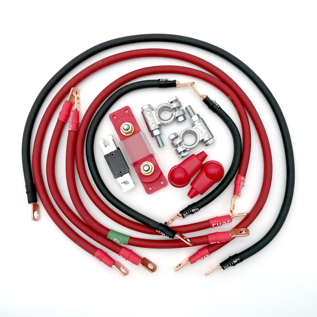 1987-1990 Jeep Comanche MJ Battery Cable Kit 4 Gauge Battery Cable Big7Kits