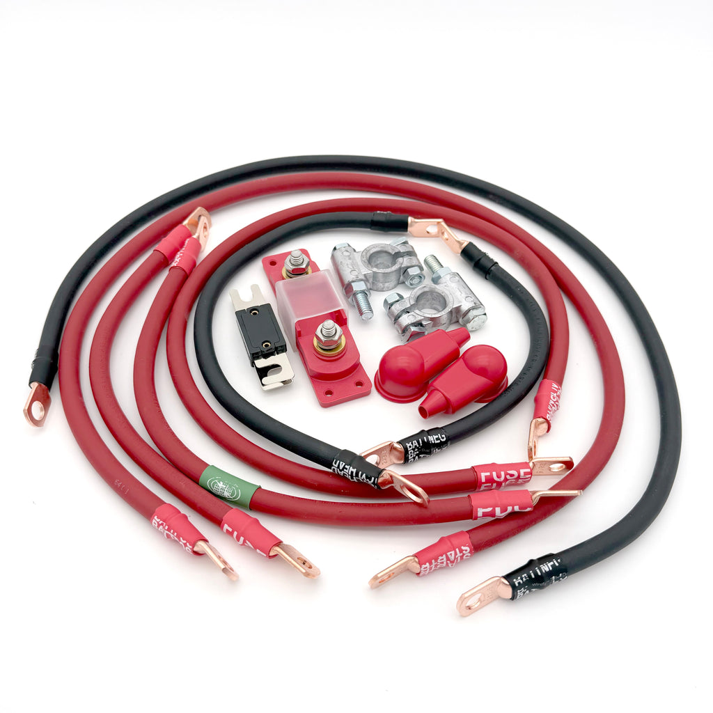 1987-1990 Jeep Comanche MJ Battery Cable Kit 4 Gauge Battery Cable Big7Kits