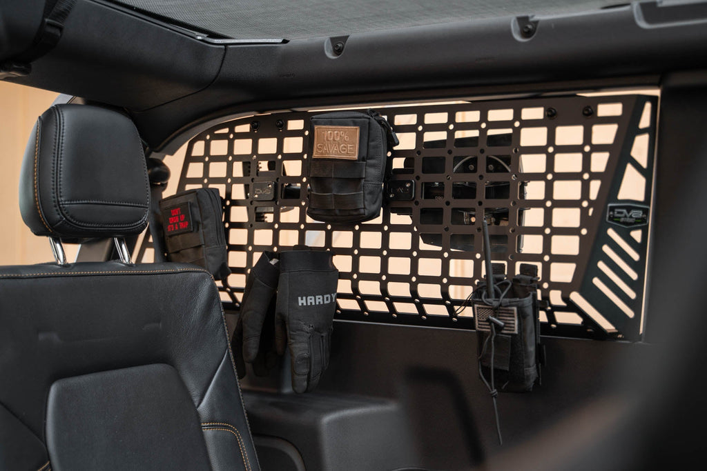 2021 2024 Ford Bronco Rear Window Molle Panels DV8 Offroad