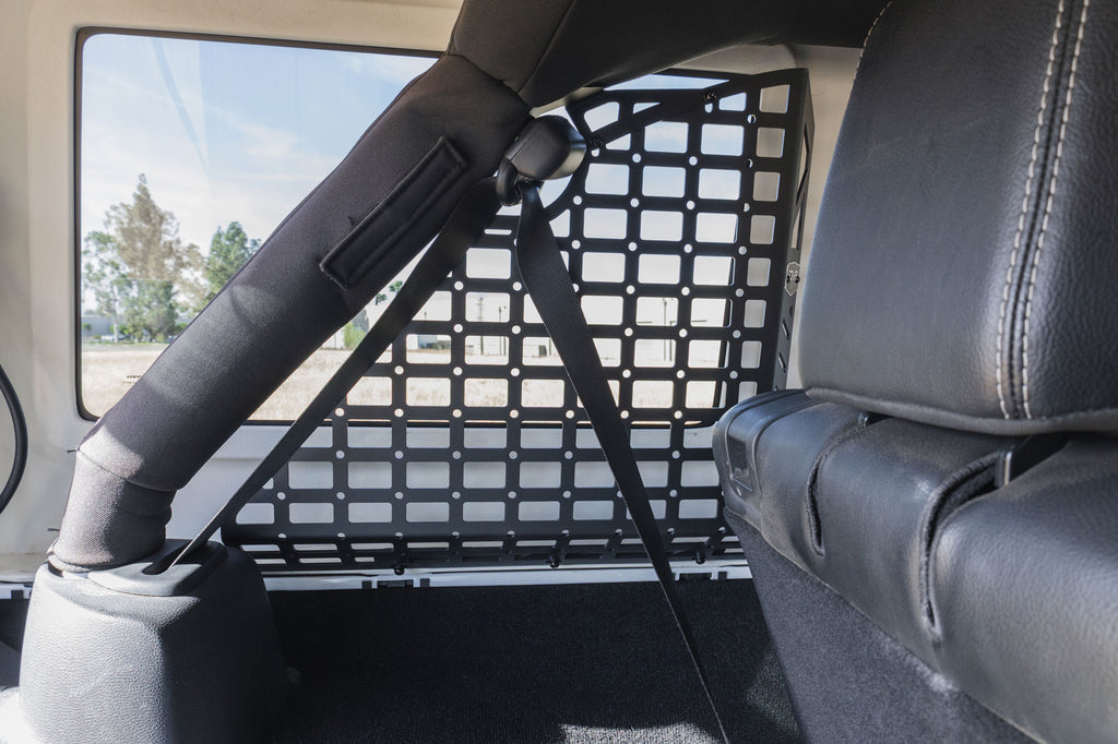 2007 2018 Wrangler JK 4 Door Pocketed Rear Window Molle Panels DV8 Offroad