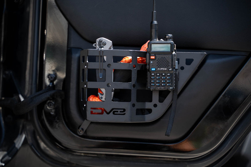 2011 2018 Jeep Wrangler 4 Door Rear Door Pocket Molle Panels DV8 Offroad