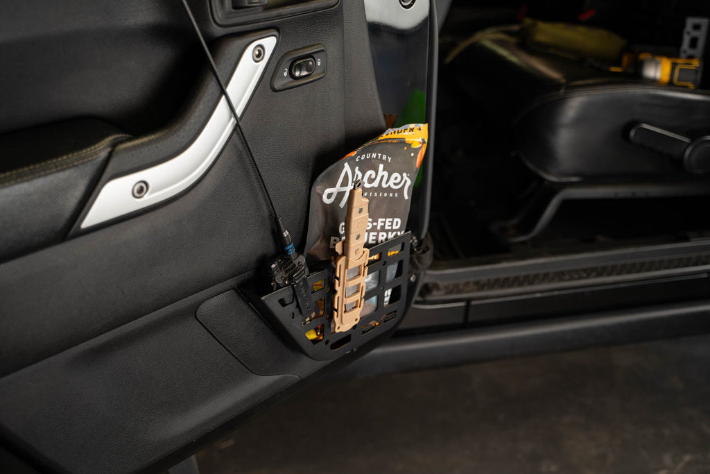 2011 2018 Jeep Wrangler JK 2 Door Slim Front Door ONLY Molle Pockets DV8 Offroad
