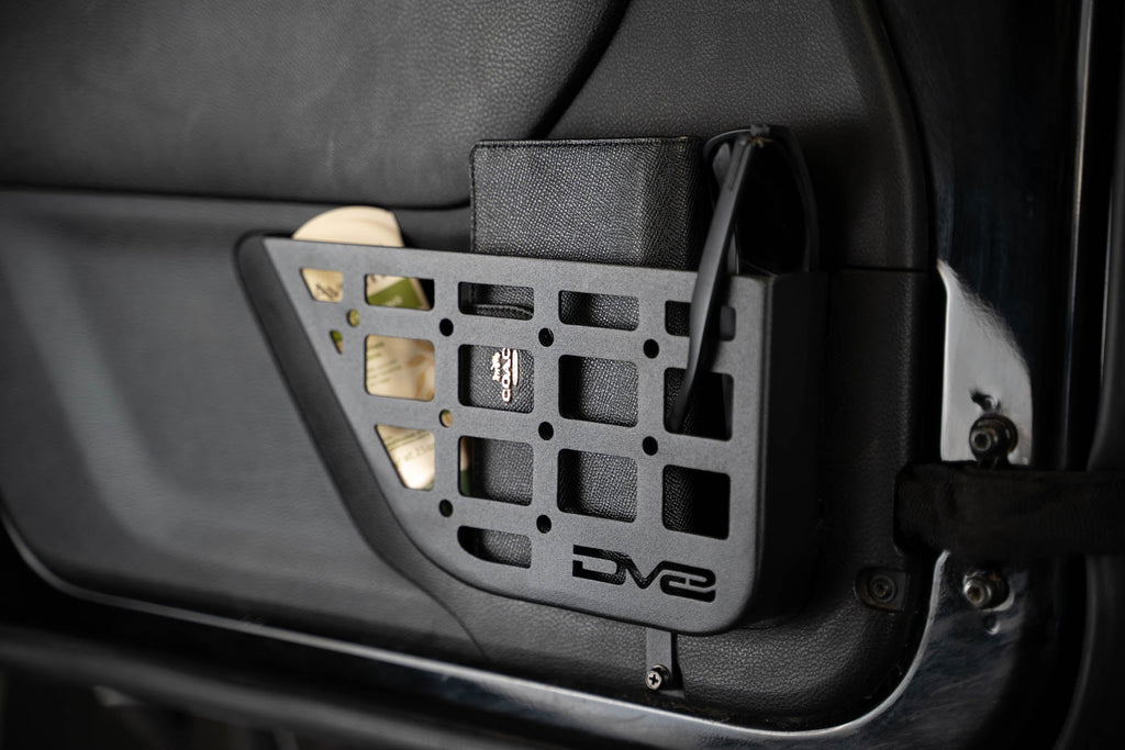 2011 2018 Jeep Wrangler JK 2 Door Slim Front Door ONLY Molle Pockets DV8 Offroad