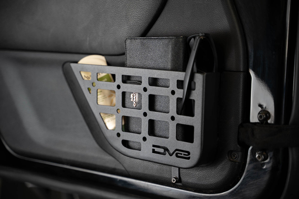 2011 2018 Jeep Wrangler JK 2 Door Slim Front Door ONLY Molle Pockets DV8 Offroad