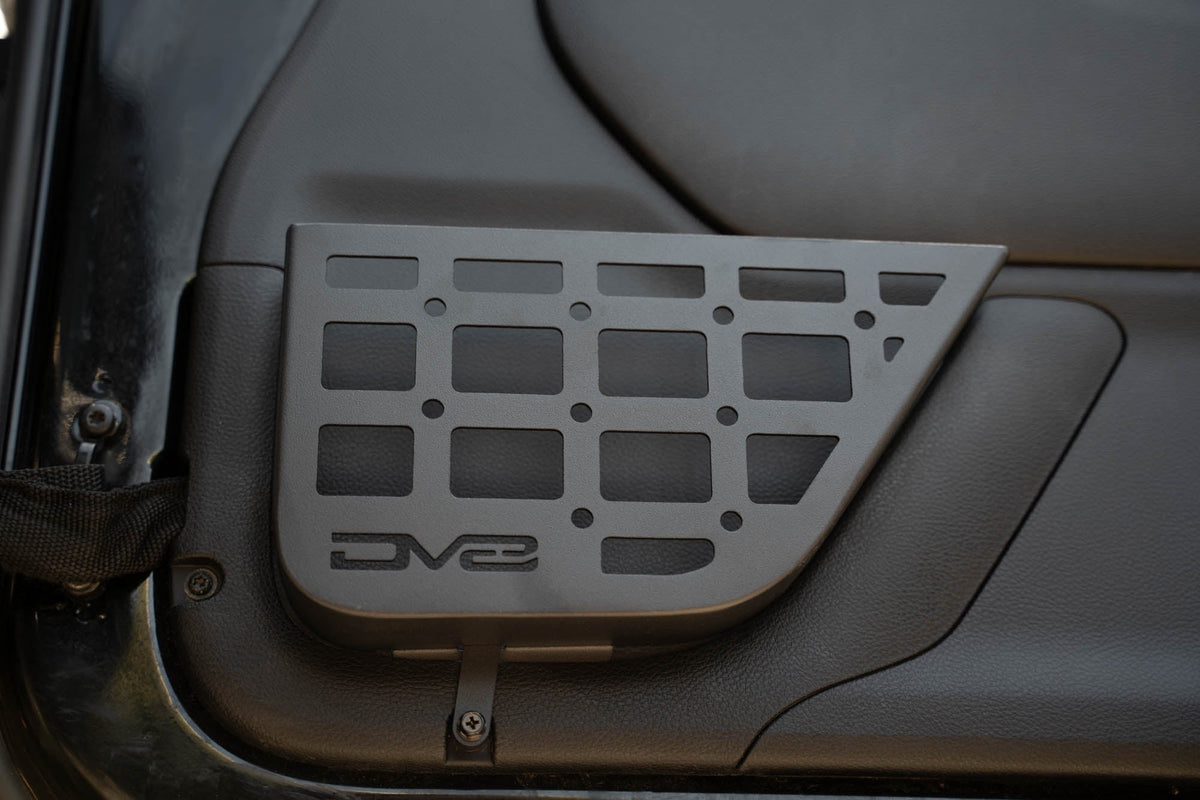 2011 2018 Jeep Wrangler JK 2 Door Slim Front Door ONLY Molle Pockets DV8 Offroad