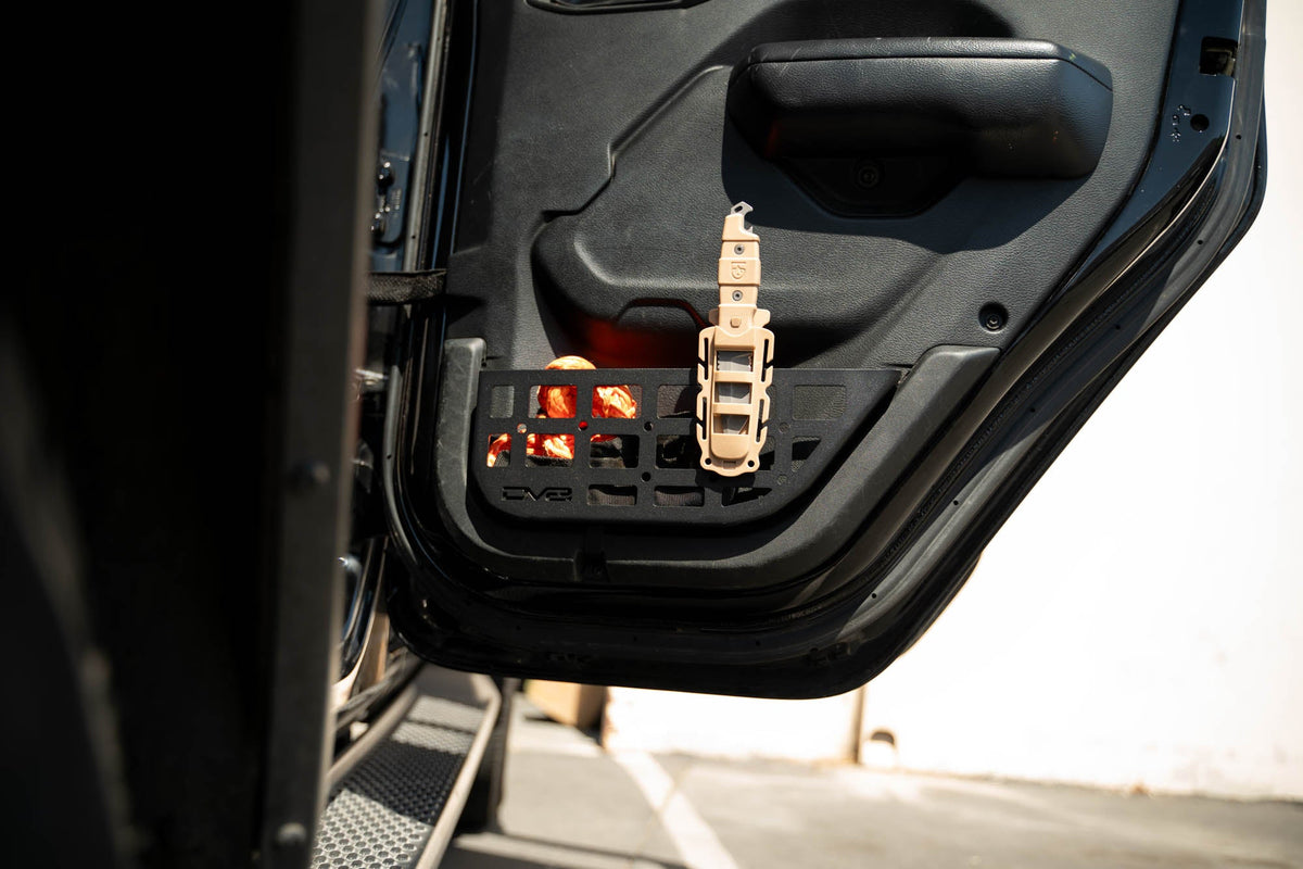 2018 2025 Jeep WranglerJLU Gladiator JT Slim Rear Door ONLY Molle Pockets DV8 Offroad