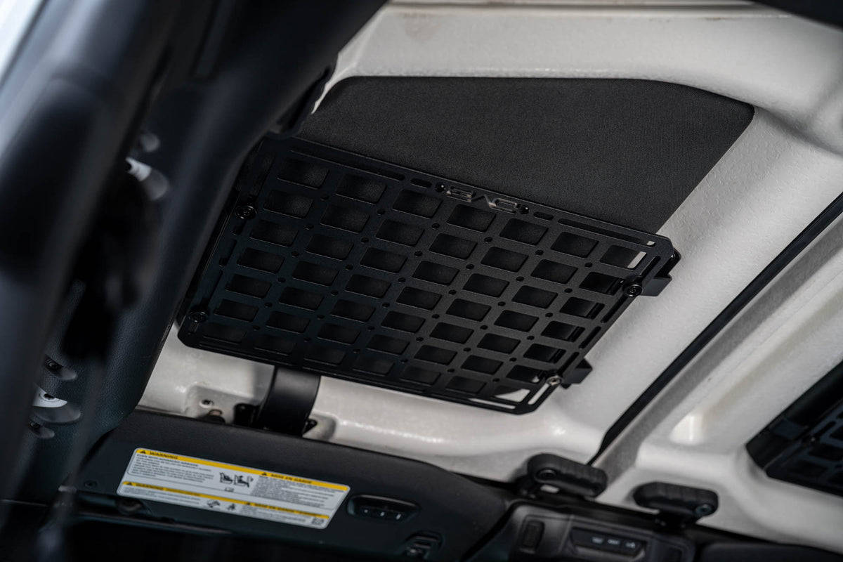 2018 2025 Jeep Wrangler JL Roof Mount for 15 Inch x 12 Inch Molle Panel DV8 Offroad