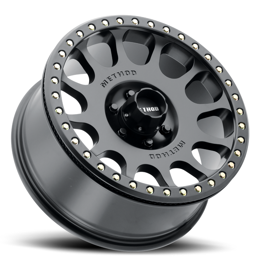 Aluminum Wheels 17x8.5 Beadlock MR105 Matte Black MB Method