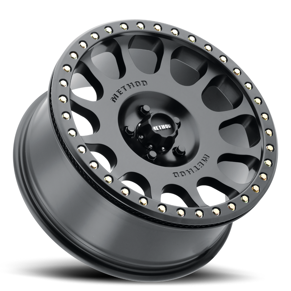 Aluminum Wheels 17x8.5 Beadlock MR105 Matte Black MB Method
