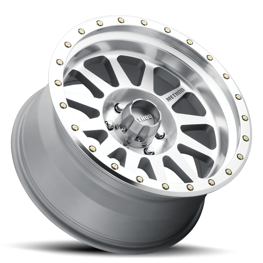 Aluminum Wheels 16x8 Double Standard MR304 Bolt Pattern 6 On 139.7 Offset 0 Lip Size 2.76 Machined SL Clear Coat Method