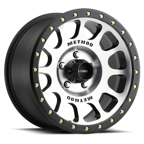 Aluminum Wheels 16x8 NV MR305 Black BM Machined Face-Black Street Loc Method