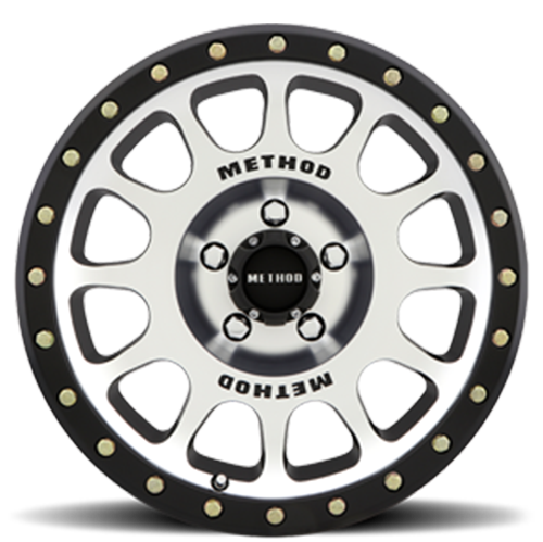Aluminum Wheels 16x8 NV MR305 Black BM Machined Face-Black Street Loc Method