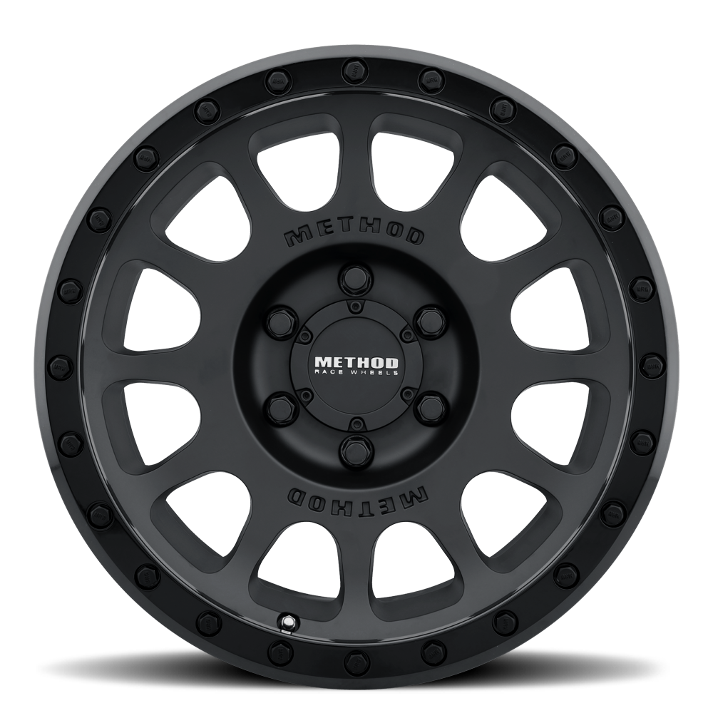 Aluminum Wheels 16x8 NV MR305 Bolt Pattern 6 On 139.7 Offset 0 Lip Size 1.57 Double Black BK Method