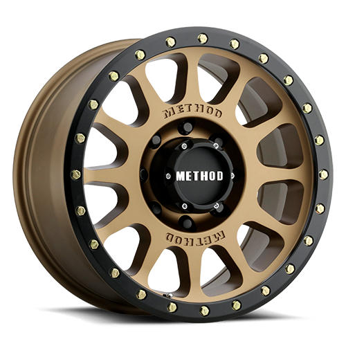 Aluminum Wheels 18x9 NV HD MR305  Method Bronze BRZ Black Street Loc Method