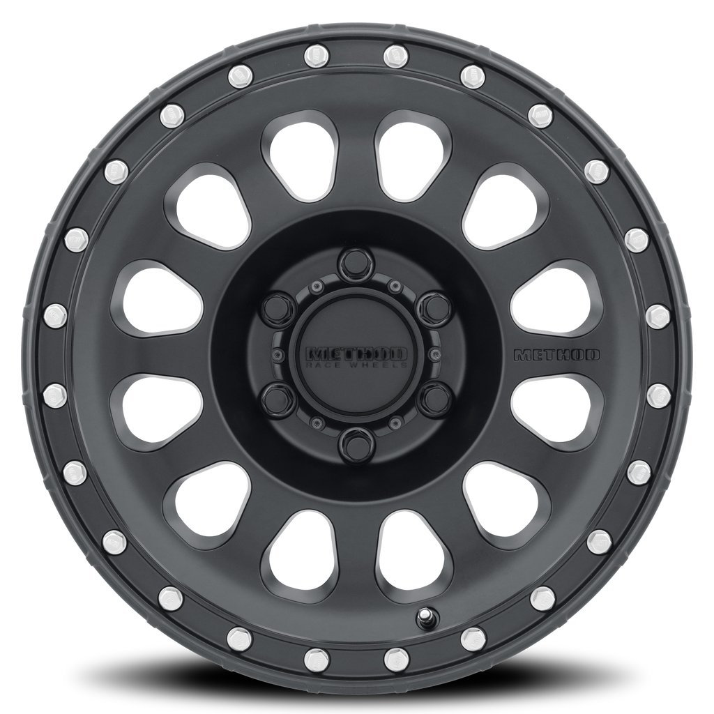 Aluminum Wheels 16x8 MR315 Bolt Pattern 6 On 139.7 Offset 0 Lip Size 1.65 Matte Black MB Method