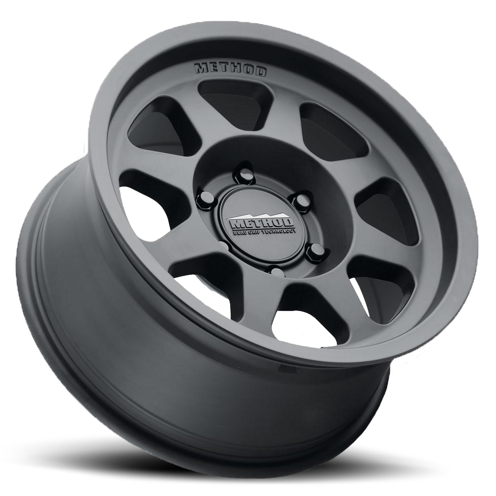 Aluminum Wheels 17x9 Bead Grip MR701 Matte Black MB Method