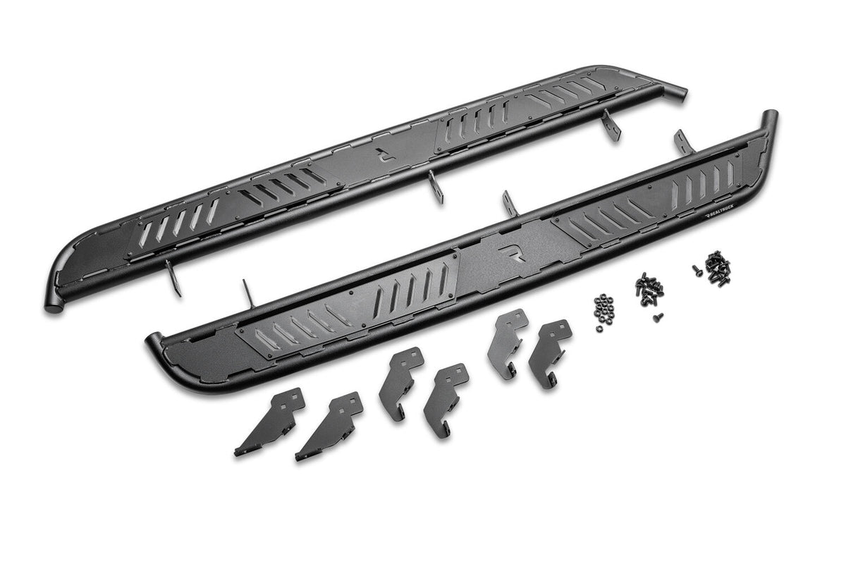 Roan Running Board Full Length (2 Steps per Side) 2021-2025 Ford Bronco 2-Dr Textured Black NFab